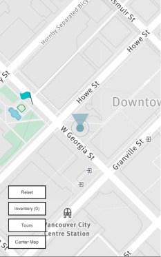 Map Screen with Flag